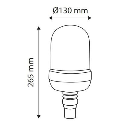 LED Výstražný maják LIGHT LED H1/12-24V