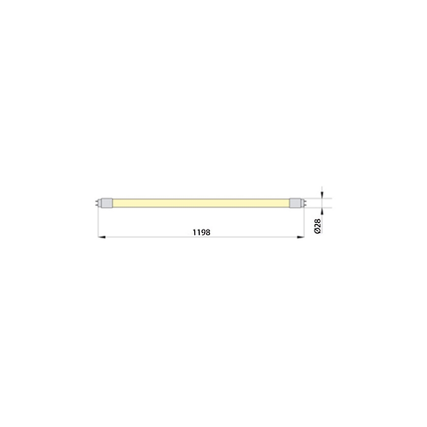LED Zářivková trubice ECOSTER T8 G13/18W/230V 4000K 119,8 cm