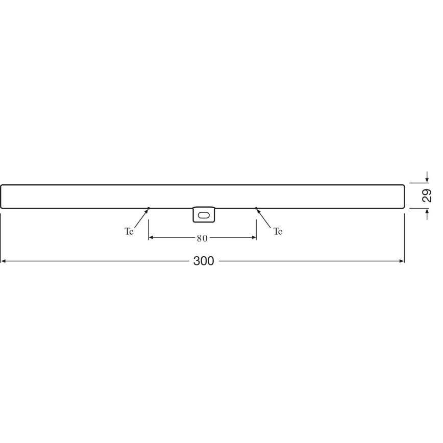 LED Zářivková trubice S14d/3,5W/230V 2700K 30 cm - Osram