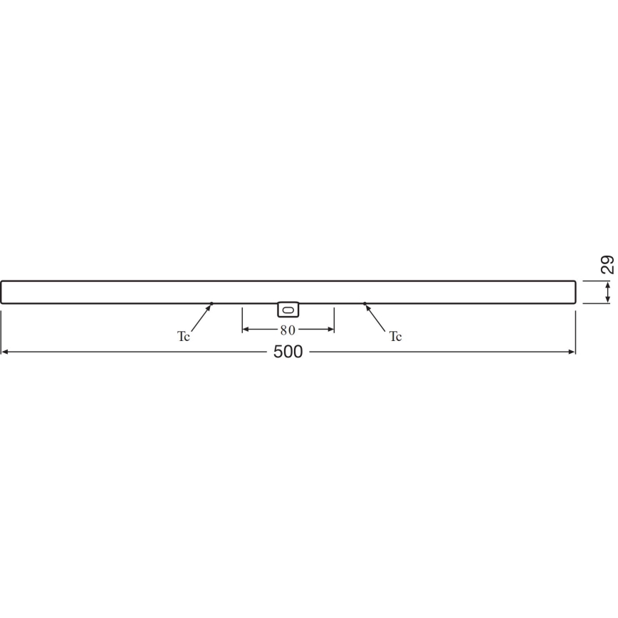 LED Zářivková trubice S14d/6W/230V 2700K 50 cm - Osram