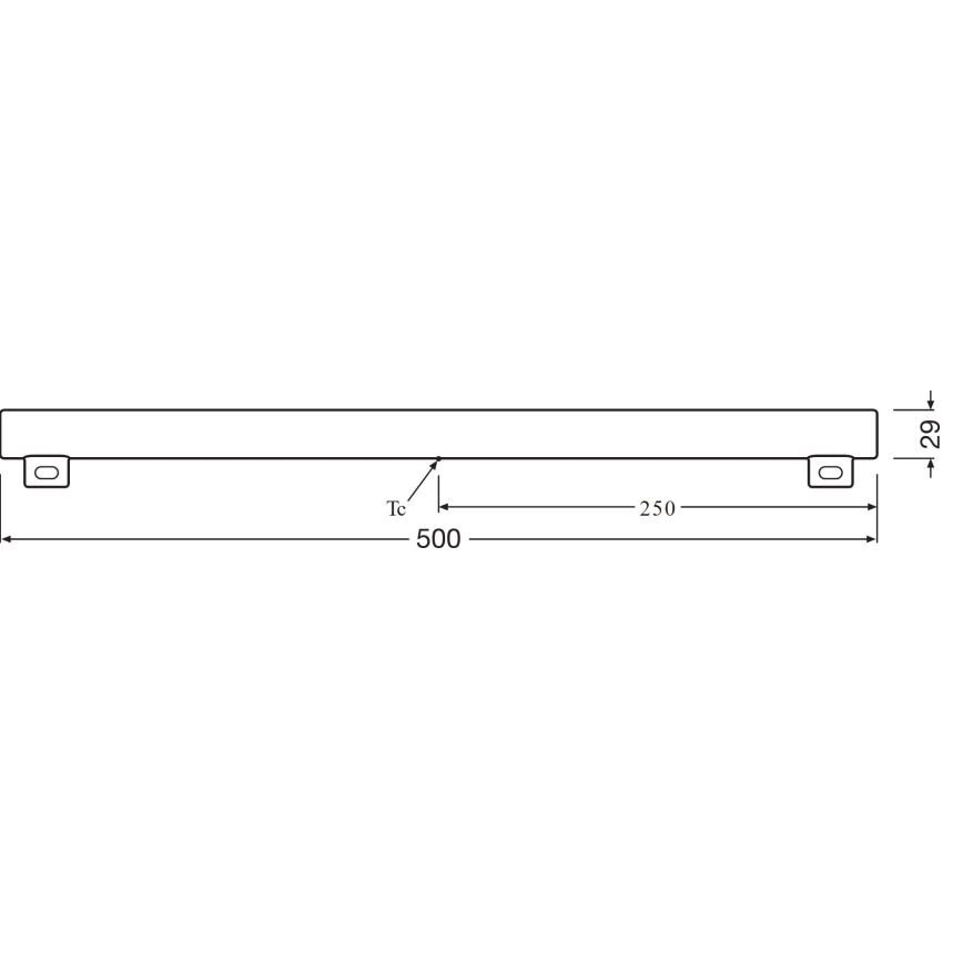 LED Zářivková trubice S14s/6W/230V 2700K 50 cm - Osram
