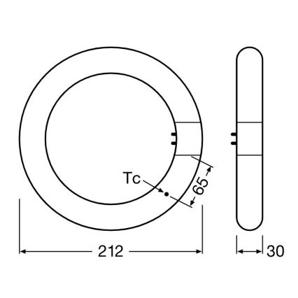 LED Zářivková trubice SUBSTITUBE T9 G10q/12W/230V 4000K pr. 21,2 cm - Osram