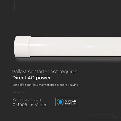 LED Zářivkové svítidlo LED/10W/230V 6500K 30 cm bílá