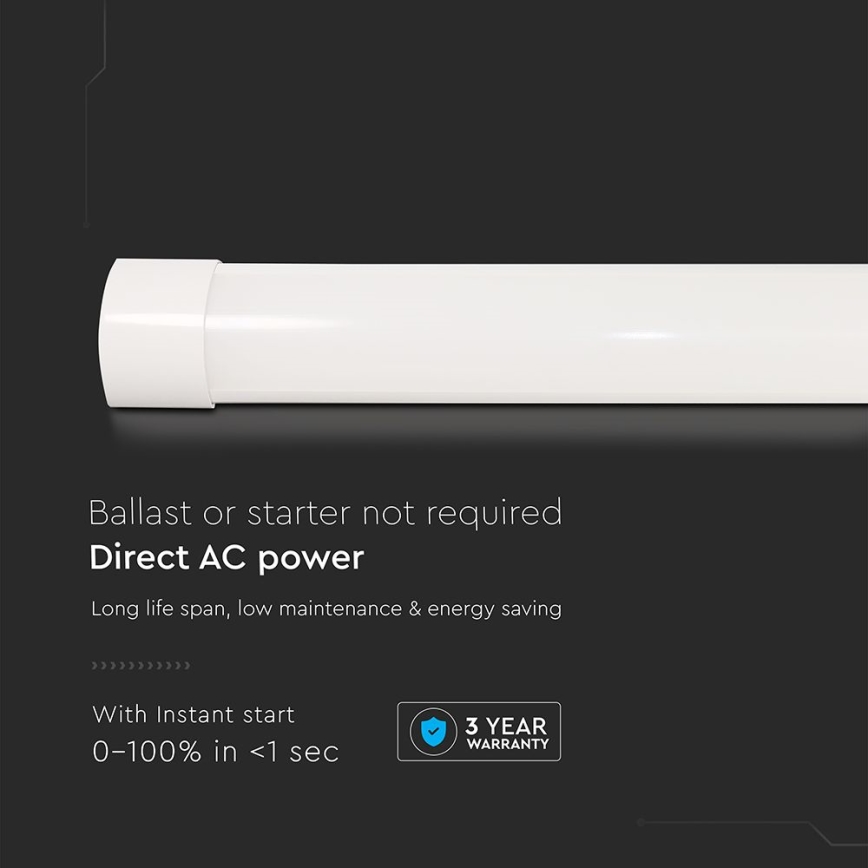 LED Zářivkové svítidlo LED/10W/230V 6500K 30 cm bílá