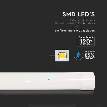 LED Zářivkové svítidlo LED/10W/230V 6500K 30 cm bílá