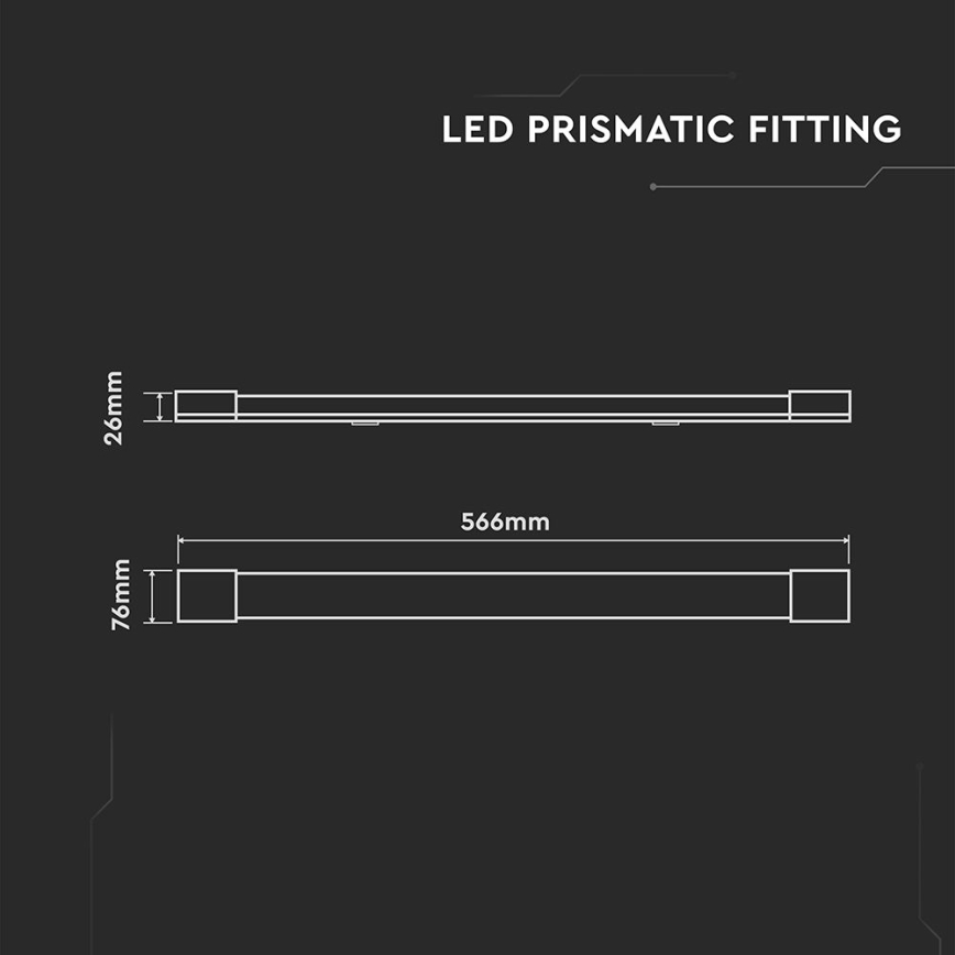 LED Zářivkové svítidlo LED/20W/230V 6500K 60 cm bílá