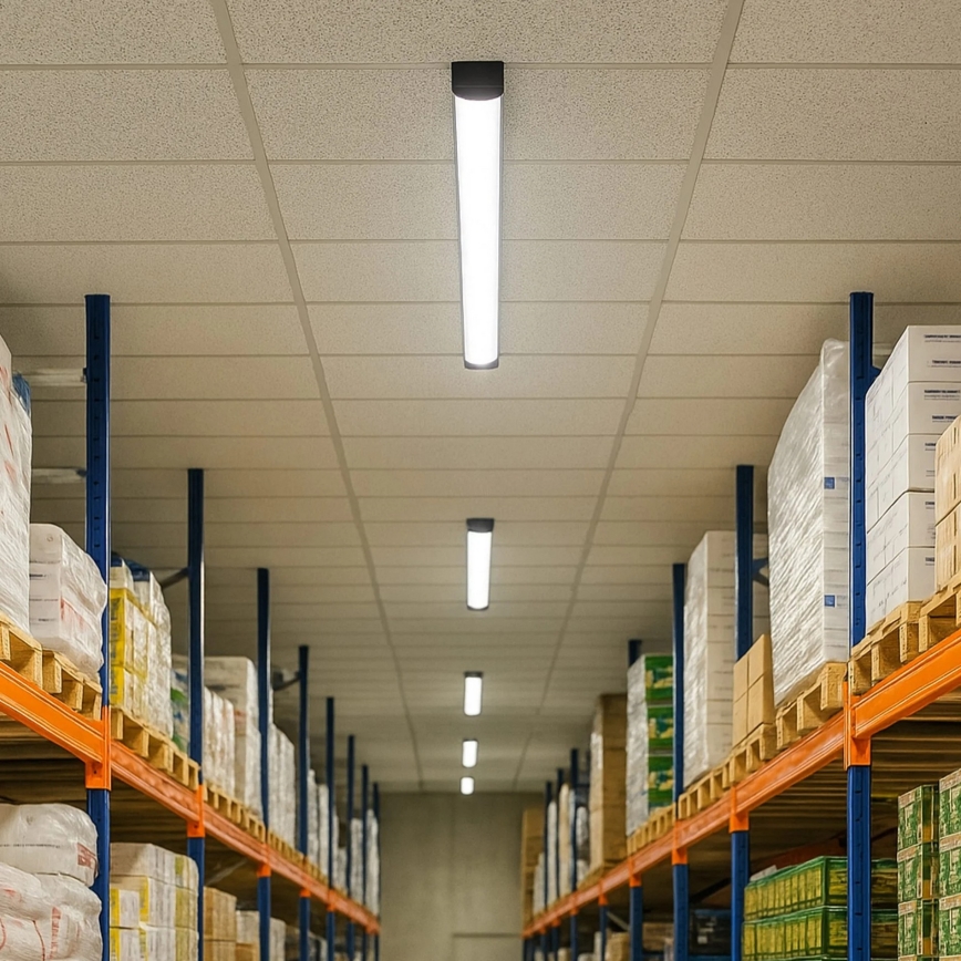 LED Zářivkové svítidlo LED/36W/230V 4000K 120 cm černá