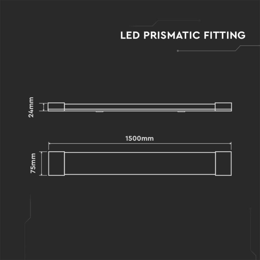 LED Zářivkové svítidlo LED/50W/230V 6500K 150 cm bílá
