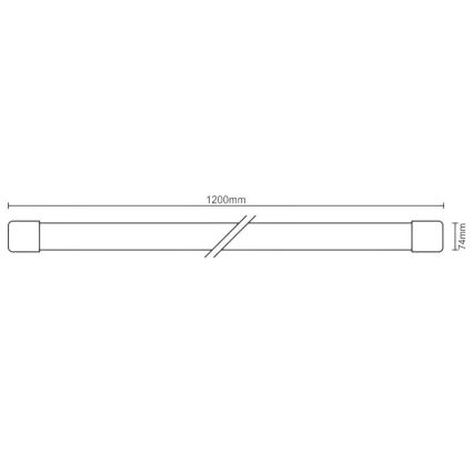 LED Zářivkové svítidlo LED/72W/230V 4000K 120 cm