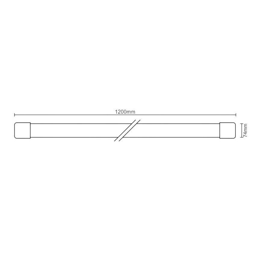 LED Zářivkové svítidlo LED/72W/230V 4000K 120 cm