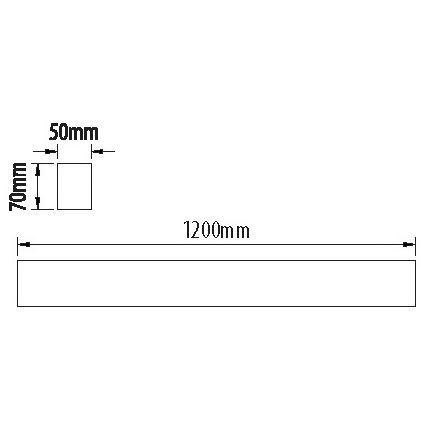 LED Zářivkové svítidlo LINIK LED/40W/230V 4000K bílá