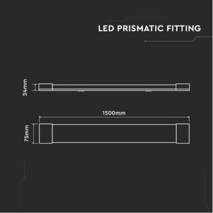 LED Zářivkové svítidlo SAMSUNG CHIP LED/50W/230V 4000K 150 cm