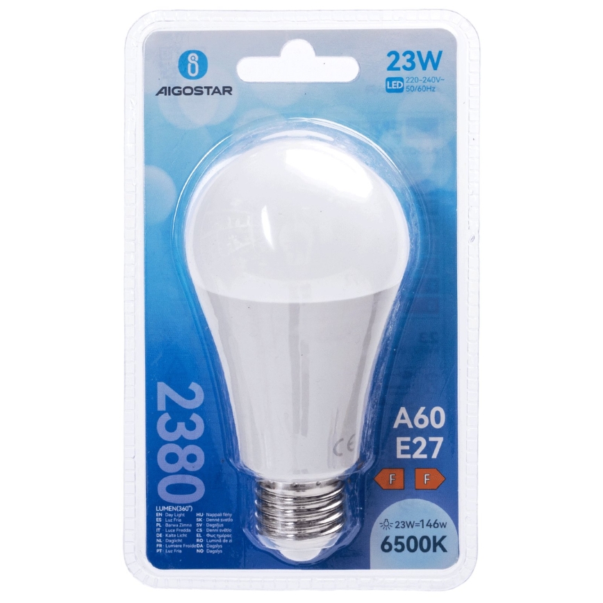 LED Žárovka A60 E27/23W/230V 6500K - Aigostar