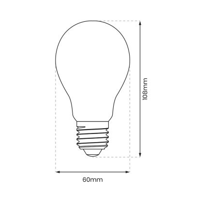 LED Žárovka A60 E27/8W/230V 4000K