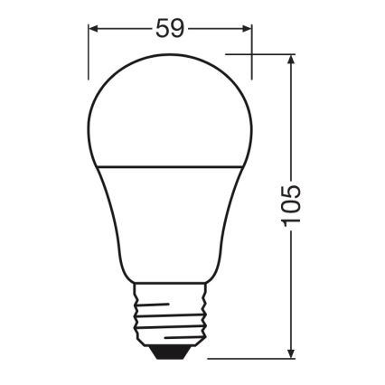 LED Žárovka A60 E27/8W/230V 6500K - Osram