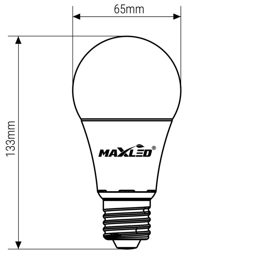 LED Žárovka A65 E27/15W/230V 4000K