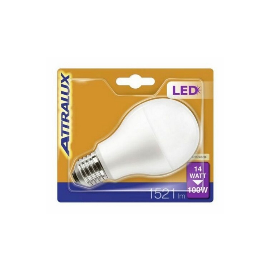 LED Žárovka A67 E27/14W/230V 4000K - Attralux