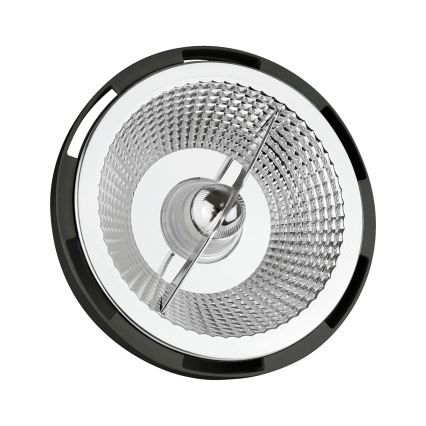 LED Žárovka AR111 GU10/12W/230V 3000K 15° černá