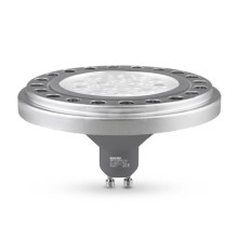 LED Žárovka AR111 GU10/12W/230V 3000K stříbrná 30°