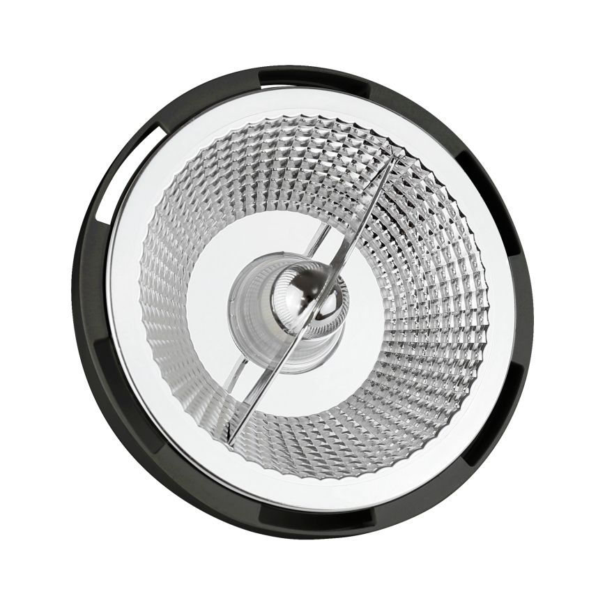 LED Žárovka AR111 GU10/12W/230V 4000K 15° černá