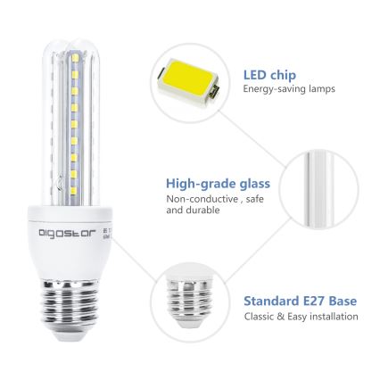 LED Žárovka B5 E27/8W/230V 6500K - Aigostar