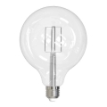 LED Žárovka BÍLÝ FILAMENT G125 E27/13W/230V 3000K