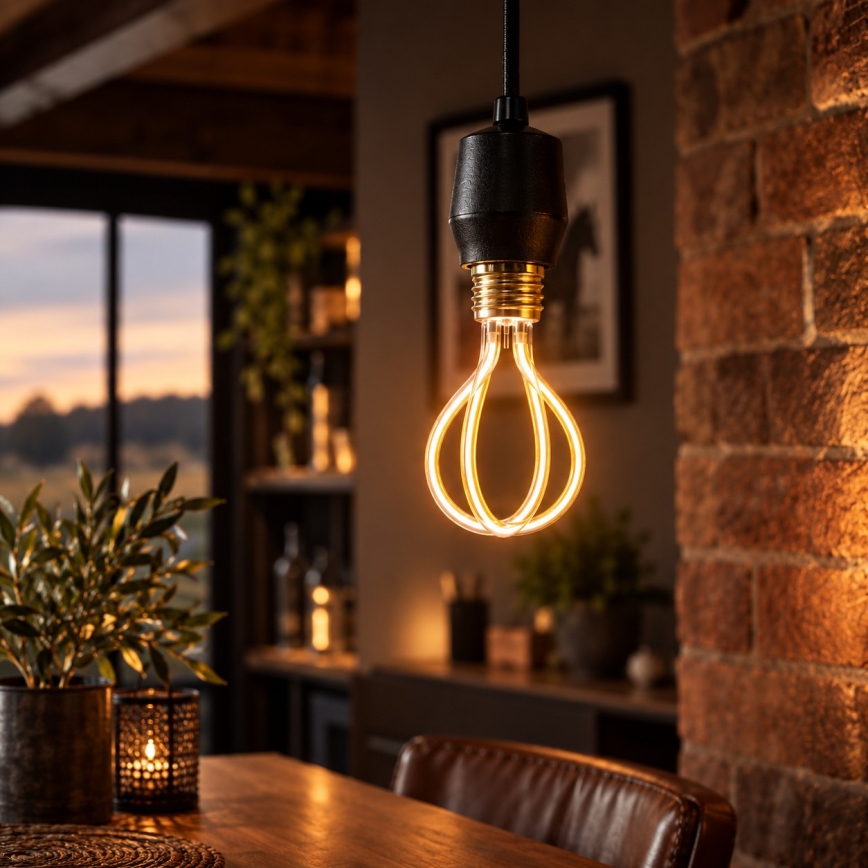LED Žárovka BULB E27/8W/230V 2200K