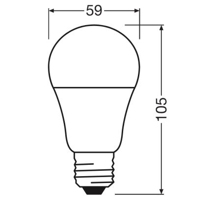 LED Žárovka CLASSIC A60 E27/8W/230V 2700K - Ledvance