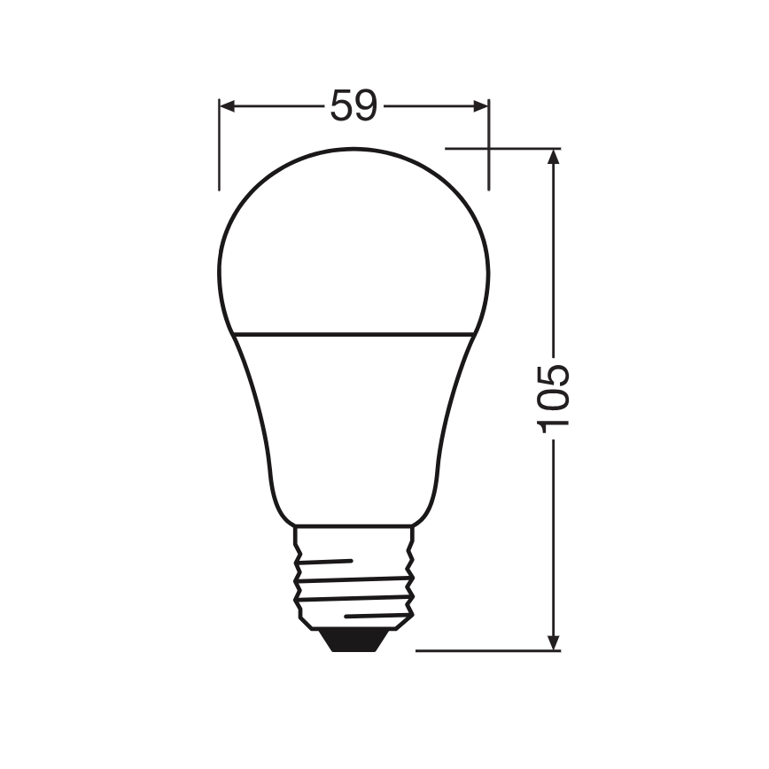 LED Žárovka CLASSIC A60 E27/8W/230V 2700K - Ledvance