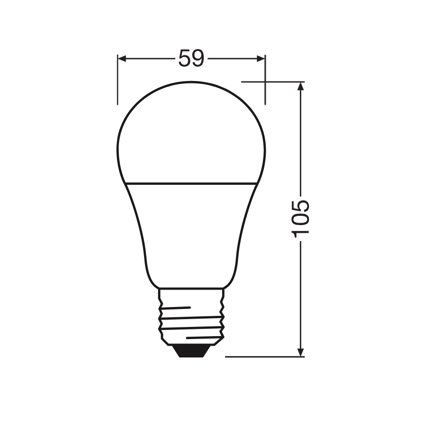 LED Žárovka CLASSIC A60 E27/8W/230V 4000K - Ledvance