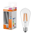 LED Žárovka CLASSIC FILAMENT E27/6,5W/230V 4000K - Osram