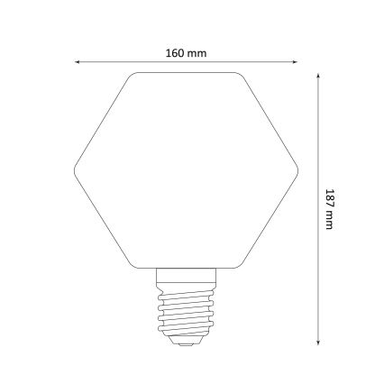 LED Žárovka DECO VINTAGE E27/4W/230V 1800K