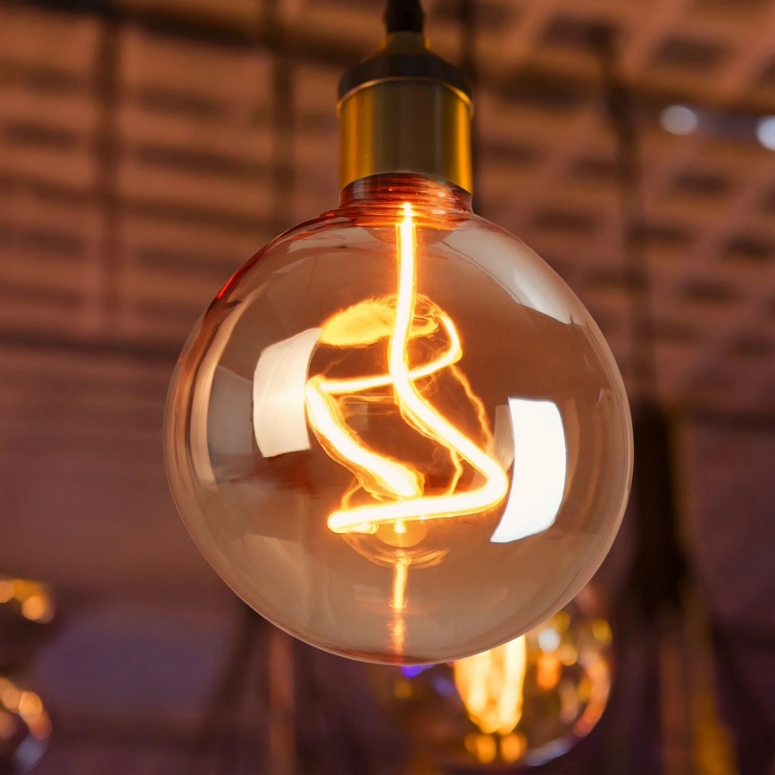 LED Žárovka DECO VINTAGE FILAMENT G125 E27/4W/230V 1800K