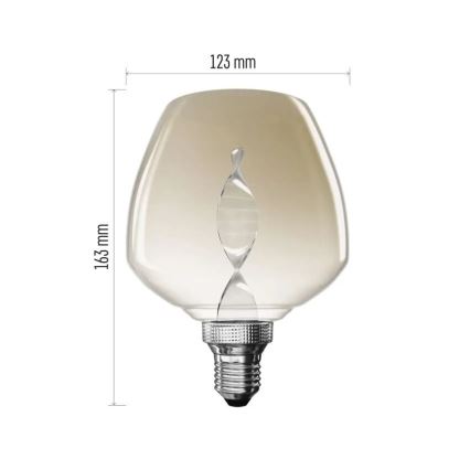 LED Žárovka DECO VINTAGE S123 E27/3,5W/230V 1800K