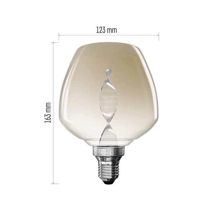 LED Žárovka DECO VINTAGE S123 E27/3,5W/230V 1800K