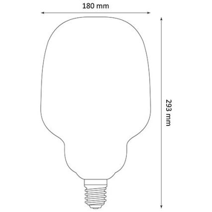 LED Žárovka DECO VINTAGE S180 E27/4W/230V 1800K