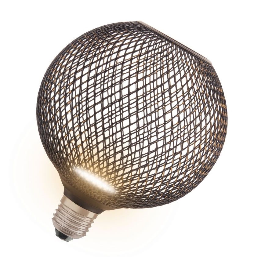 LED Žárovka DECOR FLAT G125 E27/3,5W/230V 2700K černá - Osram