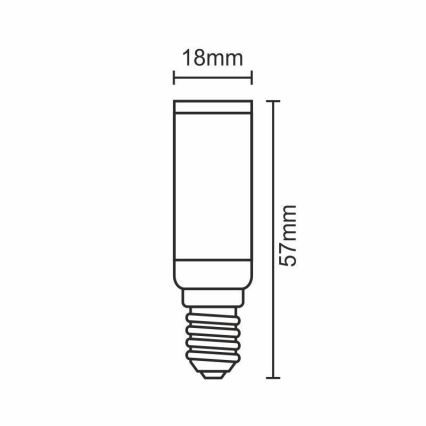 LED Žárovka E14/5W/230V 2800K