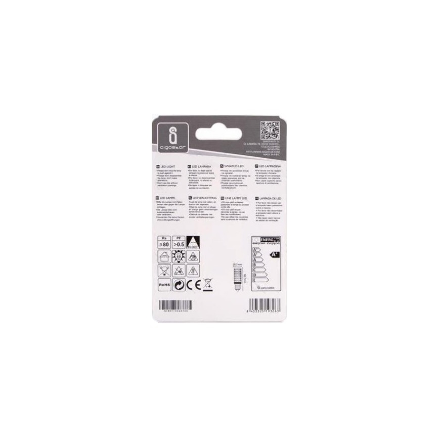 LED Žárovka E14/6W/230V 3000K - Aigostar