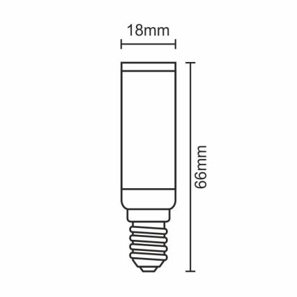 LED Žárovka E14/7W/230V 4000K