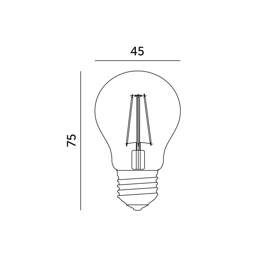 LED žárovka E27/1,3W/230V 2700K