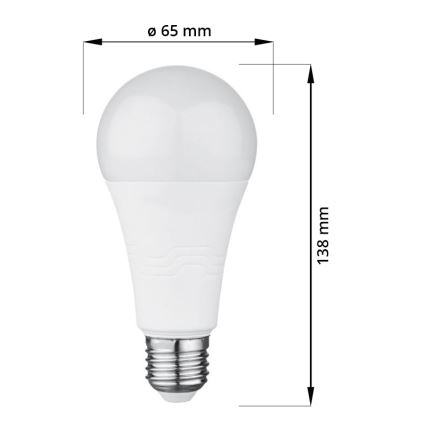 LED Žárovka E27/18W/230V 6000K 2000 lm