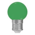 LED Žárovka E27/1W/230V 5500-6500K zelená