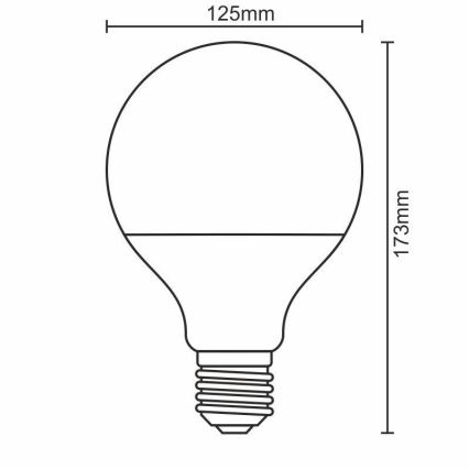 LED Žárovka E27/20W/165-265V 3000K