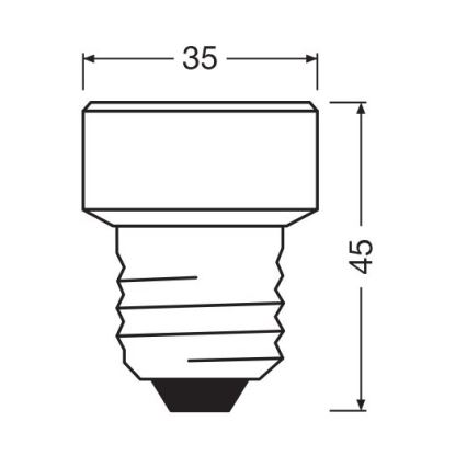 LED Žárovka E27/3,5W/230V 2700K - Osram