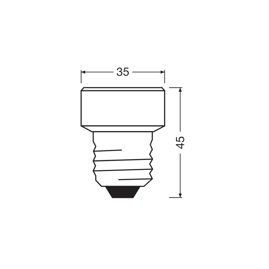 LED Žárovka E27/3,5W/230V 2700K - Osram