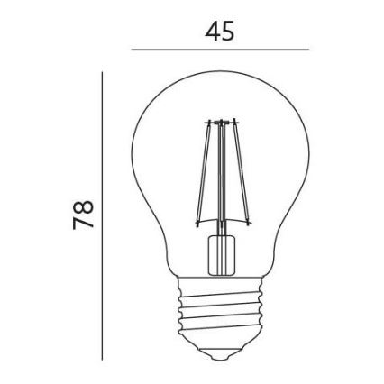 LED žárovka E27/4W/230V 3000K