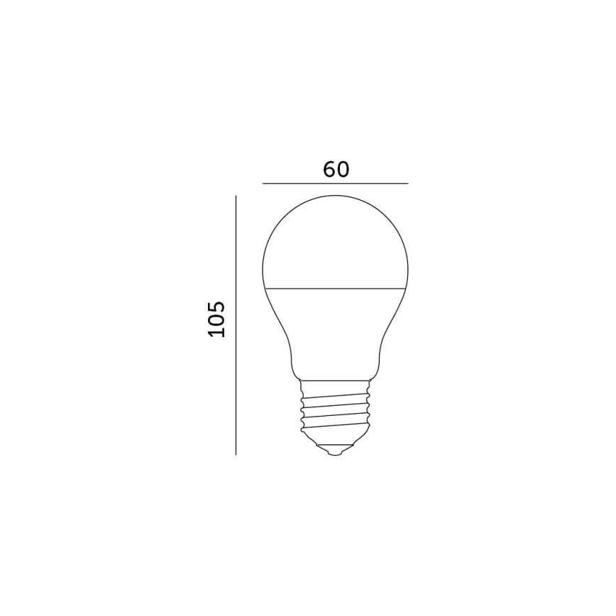 LED Žárovka E27/8,5W/230V 4000K