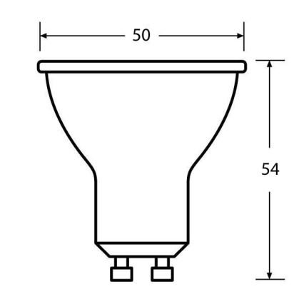 LED Žárovka ECO GU10/5W/230V 2700K 350lm