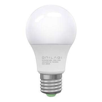 LED Žárovka ECOLINE A60 E27/10W/230V 3000K CRI 92 - Brilagi